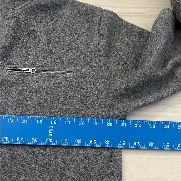 GAP Men’s Athletic 1/4 Zip Gray Long Sleeve Sweater Jacket Fleece - Size XS - Picture 6 of 8